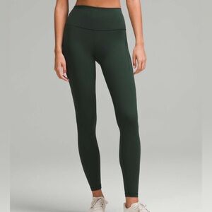 Lululemon Wunder Train High-Rise Tight with Pockets 25” -Legacy Green